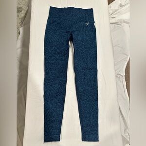 Gymshark Blue Patterned Leggings